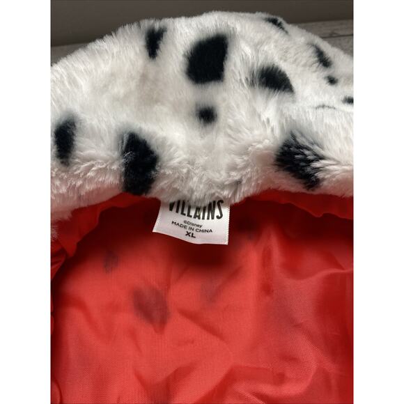 Girls Disney Villains Cruella De Vil Costume vest Black/ White Sz XL Halloween - Picture 2 of 5